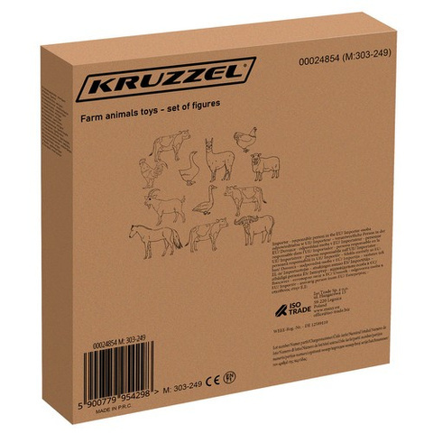 Figurki 12 zwierząt gospodarskich T403/24854 Figurki 12 zwierząt gospodarskich T403/24854