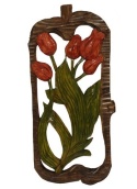 Płaskorzeźba kwiaty m45 h74x34x3cm