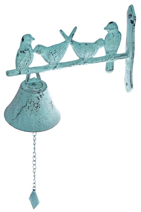 Metalowy dzwonek z ptaszkami/05255 Metalowy dzwonek z ptaszkami/05255